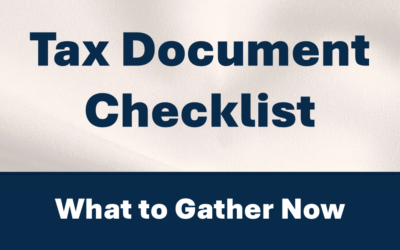 Tax Documents Checklist: Get Ready for Tax Time